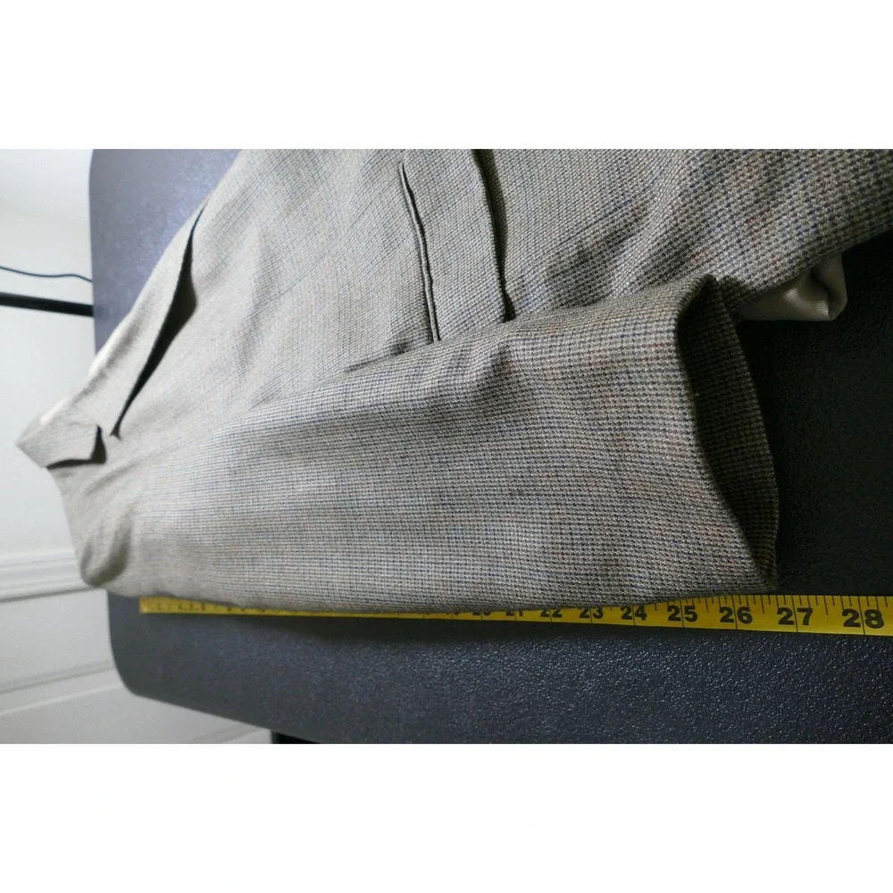 VTG Mens Ivy Style Hopsack Lambswool Sport Coat Size 46L Casual Preppy Academia
